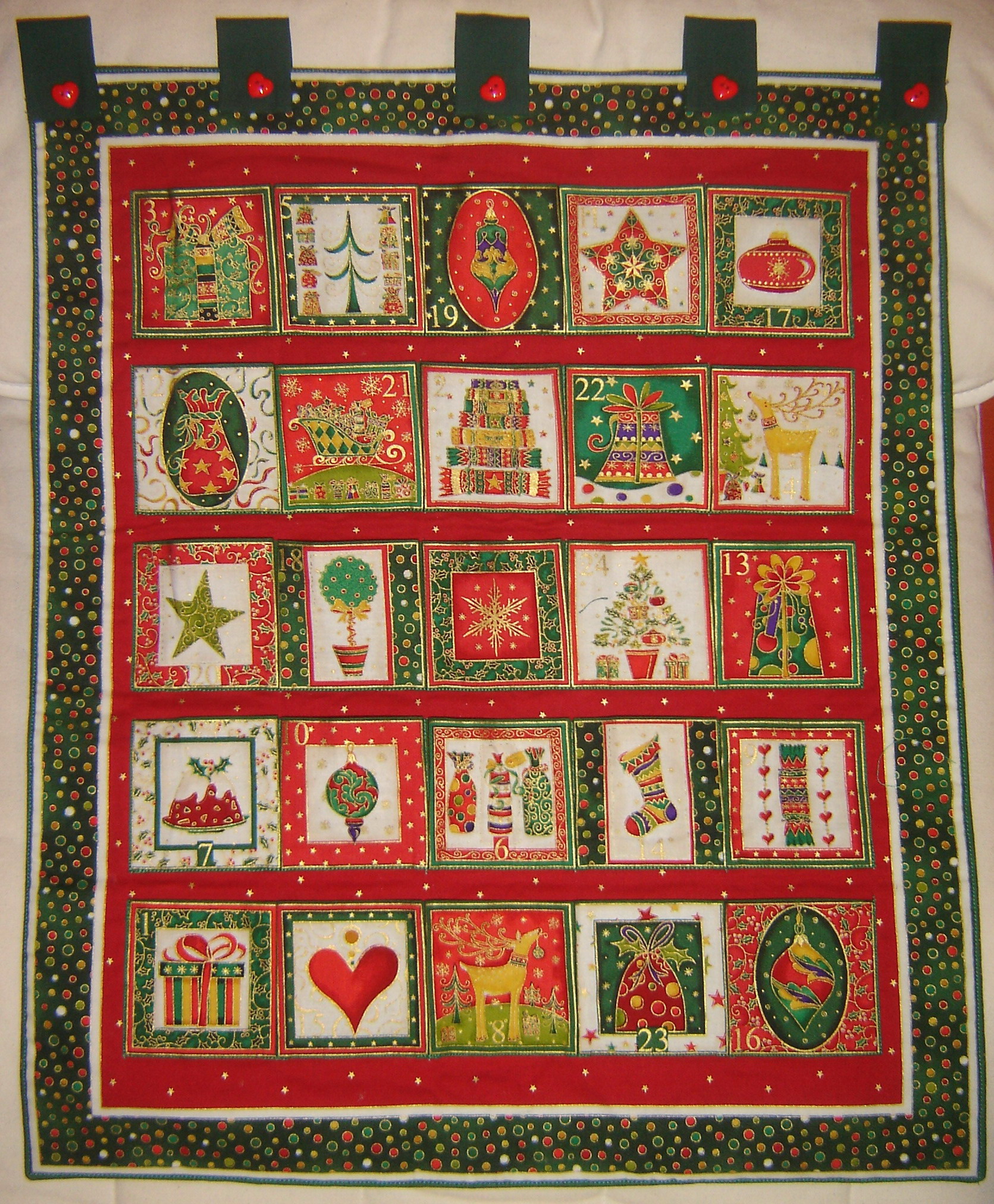 Adventní kalendář - hotový